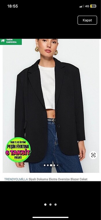 Oversize blazer çeker