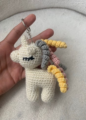 Diğer Amigurumi Unicorn Anahtarlık