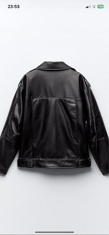 Zara Zara suni deri oversize ceket