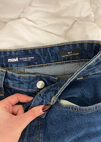 Kadın Lacivert Kot Pantolon - Görsel 2