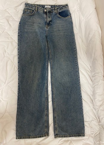 DeFacto Düğmeli Mavi Kadın Jean - Görsel 4