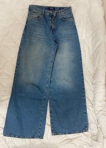 LCW Jeans Kadın Mavi Baggy Denim Pantolon - Görsel 3