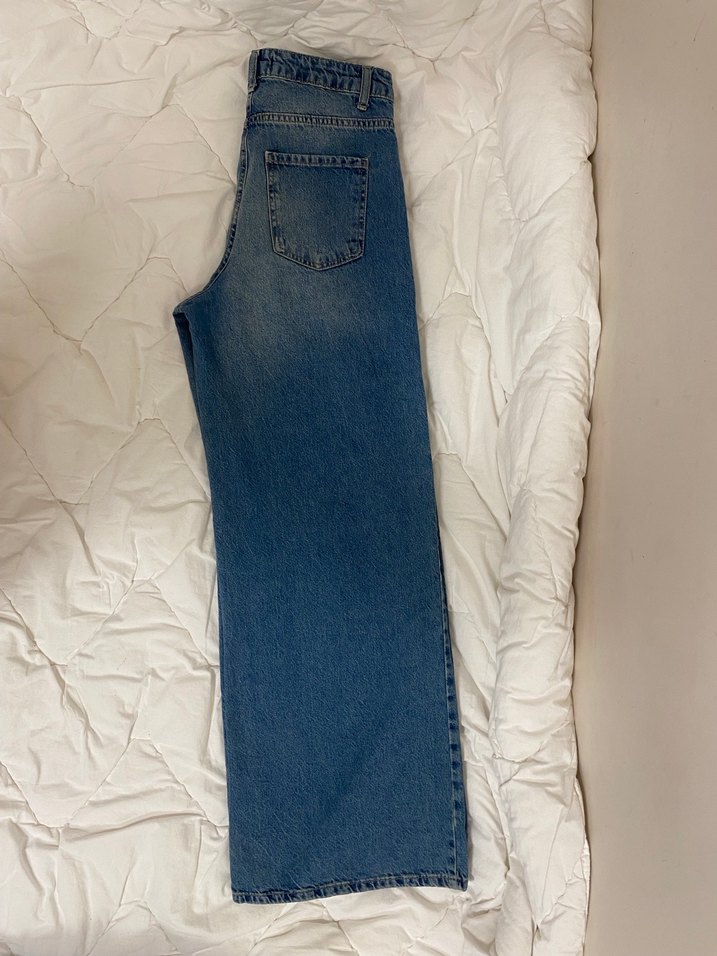 LCW Jeans Kadın Mavi Baggy Denim Pantolon - Görsel 4