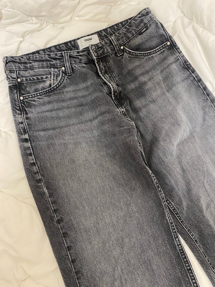 Mavi Iconic Gri Düğmeli Kadın Kot Pantolon - Görsel 3