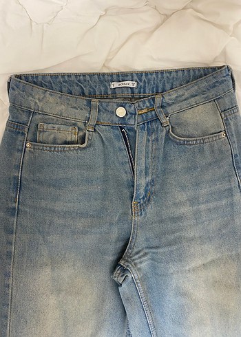 Addax Denim Jean Şort, Düğmeli, Gevşek Kesim - Görsel 4