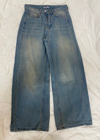 Addax Denim Jean Şort, Düğmeli, Gevşek Kesim - Görsel 2