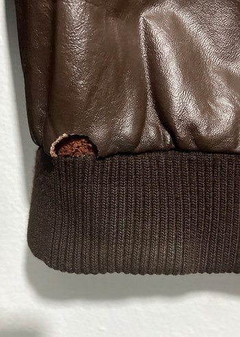 Kahverengi Deri Erkek Ceket - Görsel 7