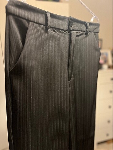 Siyah bol kesim casual pantolon - Görsel 2