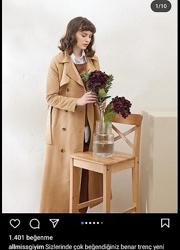 Alvina ALLMİS TRENÇKOT TERTEMİZ ÜRÜN CAMEL RENK