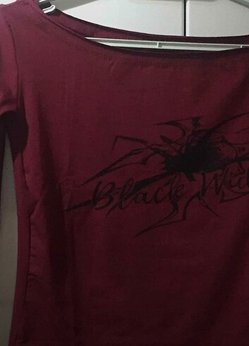 black widow omuz açık bluz