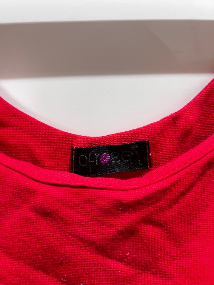 Kırmızı Siyah Midi Kolsuz Kadın elbise - Görsel 2