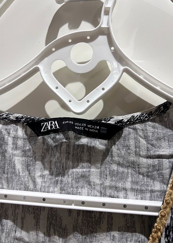 Bohem Gri  V Yaka mini elbise - Görsel 2