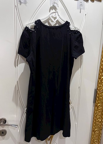 Siyah Midi Elbise - Görsel 3