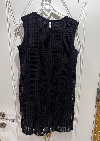 Siyah kolsuz Elbise - Görsel 4