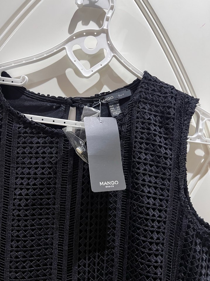 Siyah kolsuz Elbise - Görsel 2