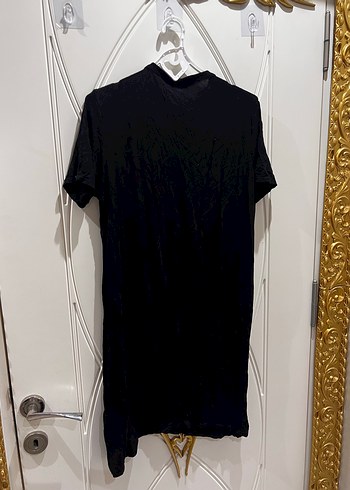 Siyah Baskılı Elbise - Görsel 3