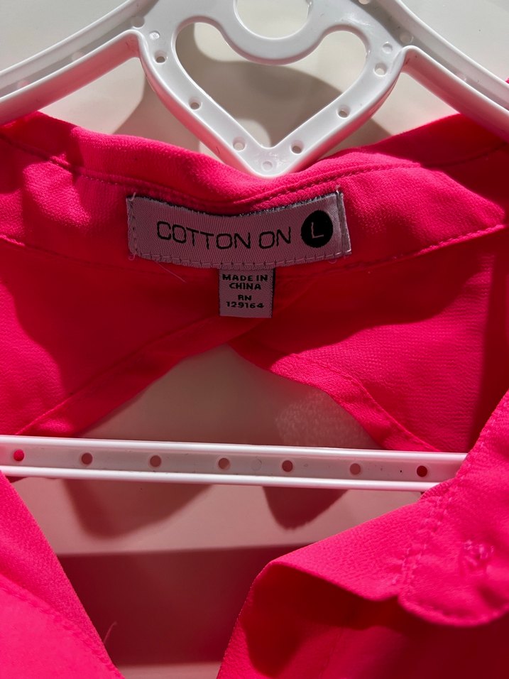 Pembe Parlak Saten Gömlek - Görsel 2