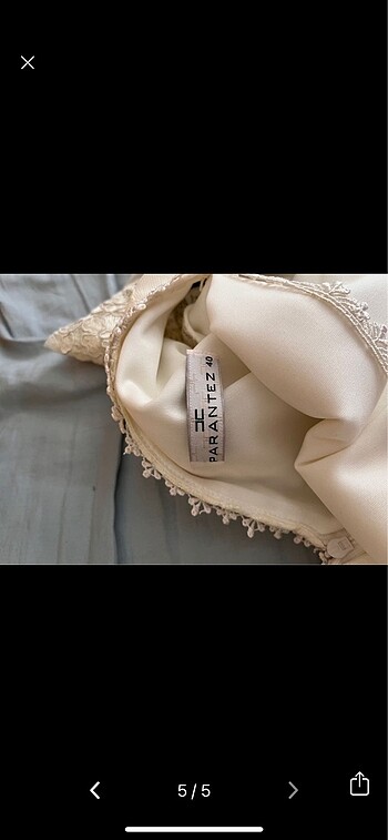 Dantelli beyaz nikah elbisesi bir kez giyildi - Görsel 6