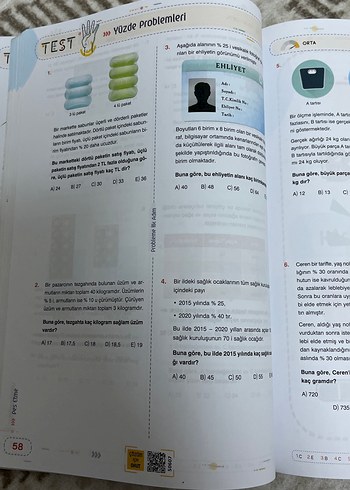 Beden Renk Probleme İlk Adım Soru Bankası - Kolay Başlangıç