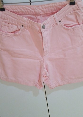 Pembe Pamuk Mini Şort