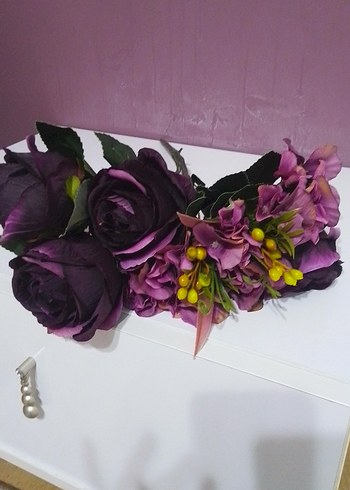 Mor Bohem Renkli Çiçek - Görsel 2