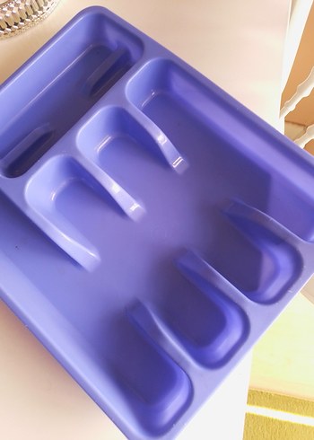 Açık Mavi Plastik Çatal Kaşık Bıçak Kutusu - Görsel 2