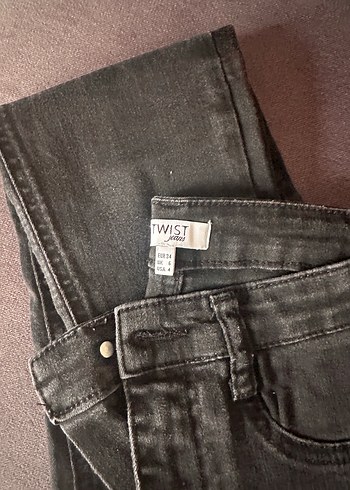 Twist Koyu Gri Denim Jean
