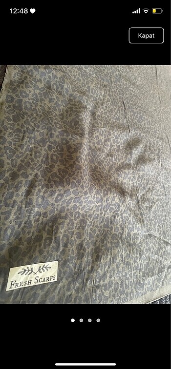 diğer Beden gri Renk all day leopar desen freshscarf eşarp