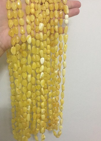 Sarı Kehribar kolye