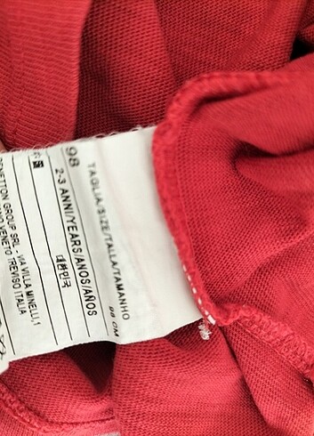 24-36 Ay Beden kırmızı Renk Benetton bluz