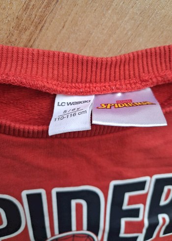 Erkek Çocuk Kırmızı Örme Spider-Man Sweatshirt - Görsel 4