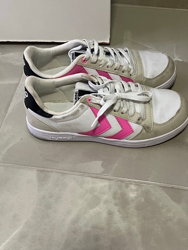 Pembe Bağcıklı Kadın Spor Ayakkabı - Görsel 2