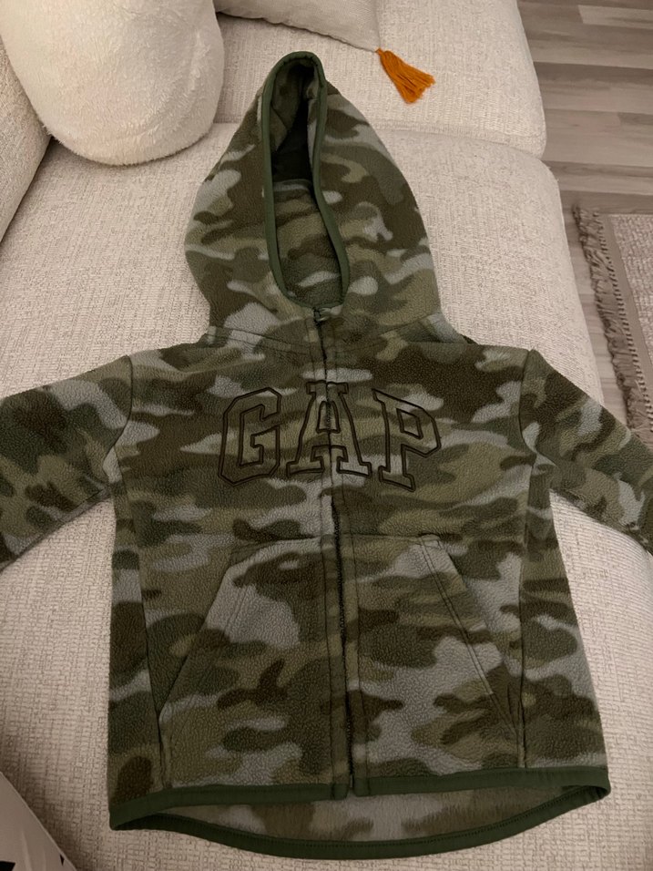 GAP Kamuflaj Kapüşonlu Polar - Görsel 2