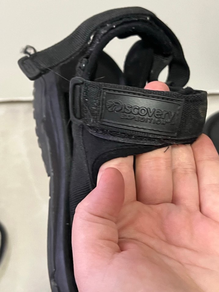 Siyah erkek Cırt Cırtlı Sandalet 44 numara discovery - Görsel 2