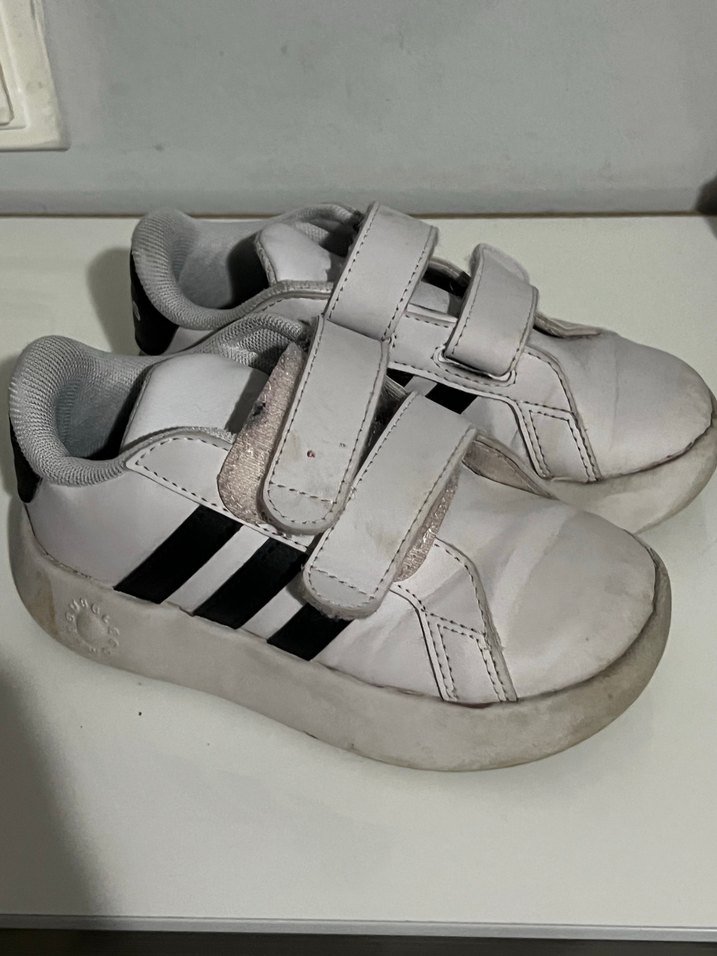 Gri Detaylı Erkek Çocuk Beyaz Spor Ayakkabı - Görsel 2