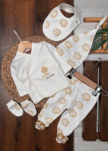 SIFIR Beyaz Desenli Pofuduk Hastane Kıyafeti - Görsel 2