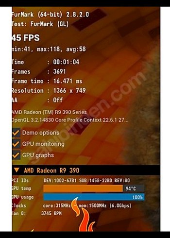Beden Gigabyte R9 390 8GB 512-bit Ekran Kartı