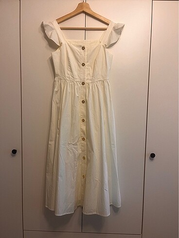 Nautica xs krem rengi hiç giyilmemiş elbise