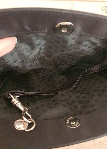  Beden Siyah abiye askılı mini portföy el çantası clutch 