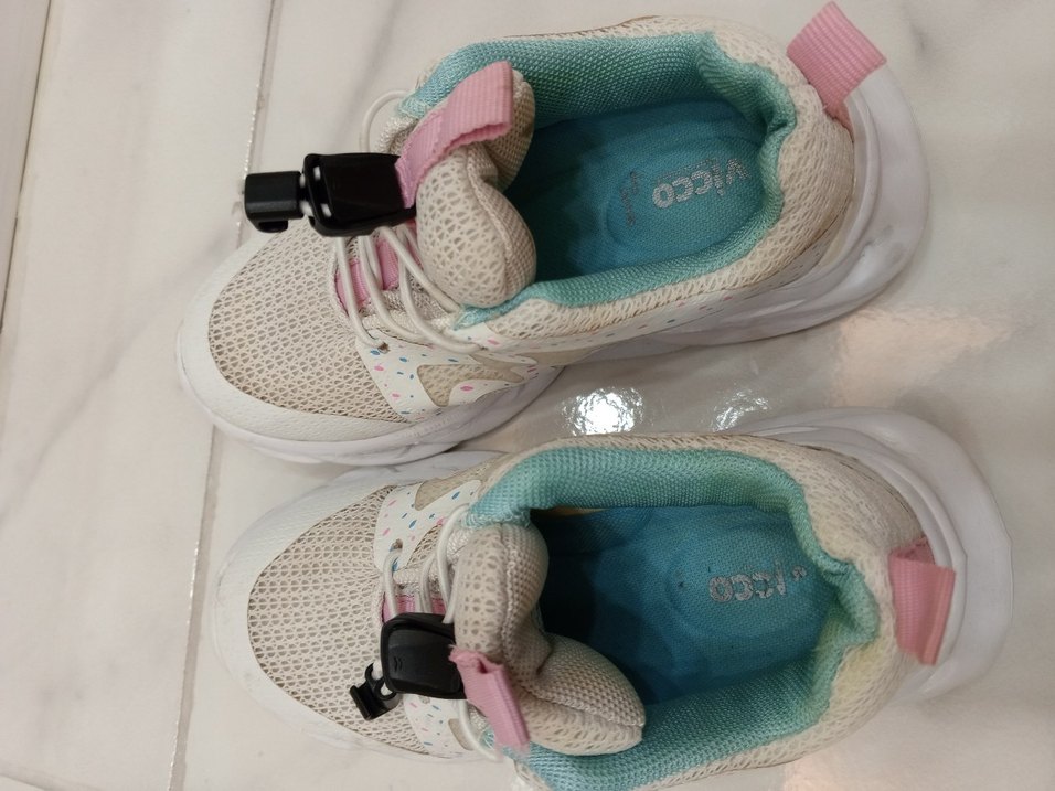 Kız Çocuk Beyaz Yılan Desenli Spor Ayakkabı - Görsel 2