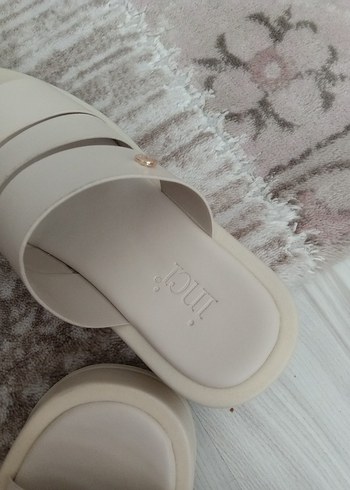 krem Dolgu Topuklu Kadın terlik - Görsel 6