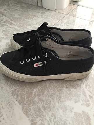 Superga siyah simli