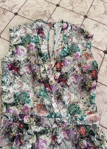 Bohem Tarz Mini Kolsuz şort tülüm - Görsel 3