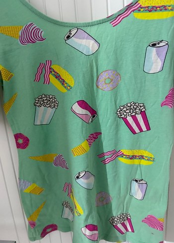 Baskılı Yeşil Hamile Bluzu - Görsel 3