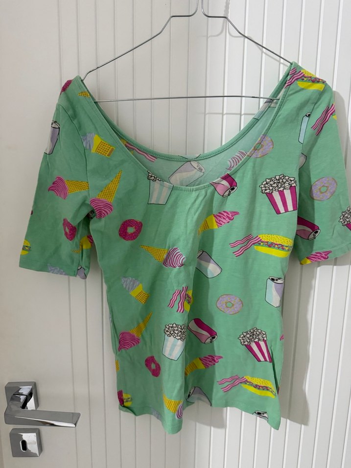 Baskılı Yeşil Hamile Bluzu - Görsel 2