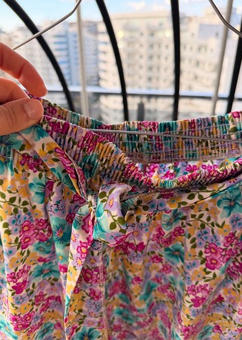 Renkli Bohem Midi Hamile Etek - Görsel 3