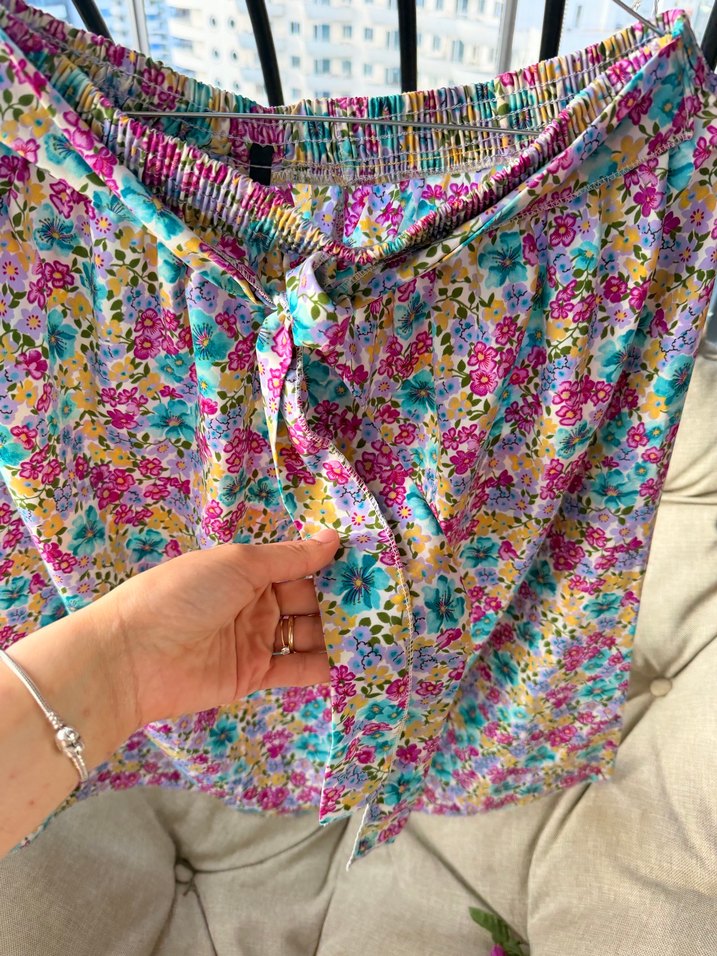 Renkli Bohem Midi Hamile Etek - Görsel 4