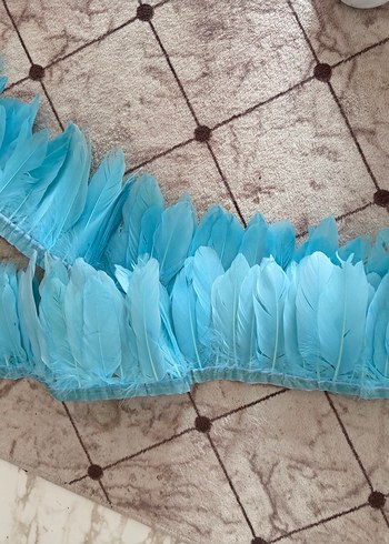 Turkuaz Pastel Tüy Şerit - Görsel 3