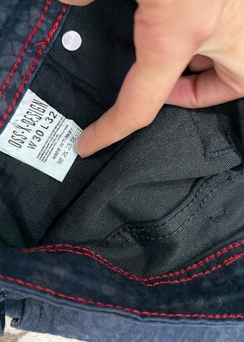 Erkek Lacivert Baskılı Kısa Kot Şort - Görsel 7