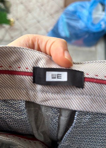 Düğmeli Gri Erkek Pantolon - Görsel 5